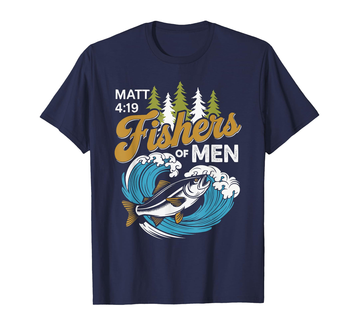 Fishing Jesus Christ Religion Christian Fisher Christianity T-Shirt