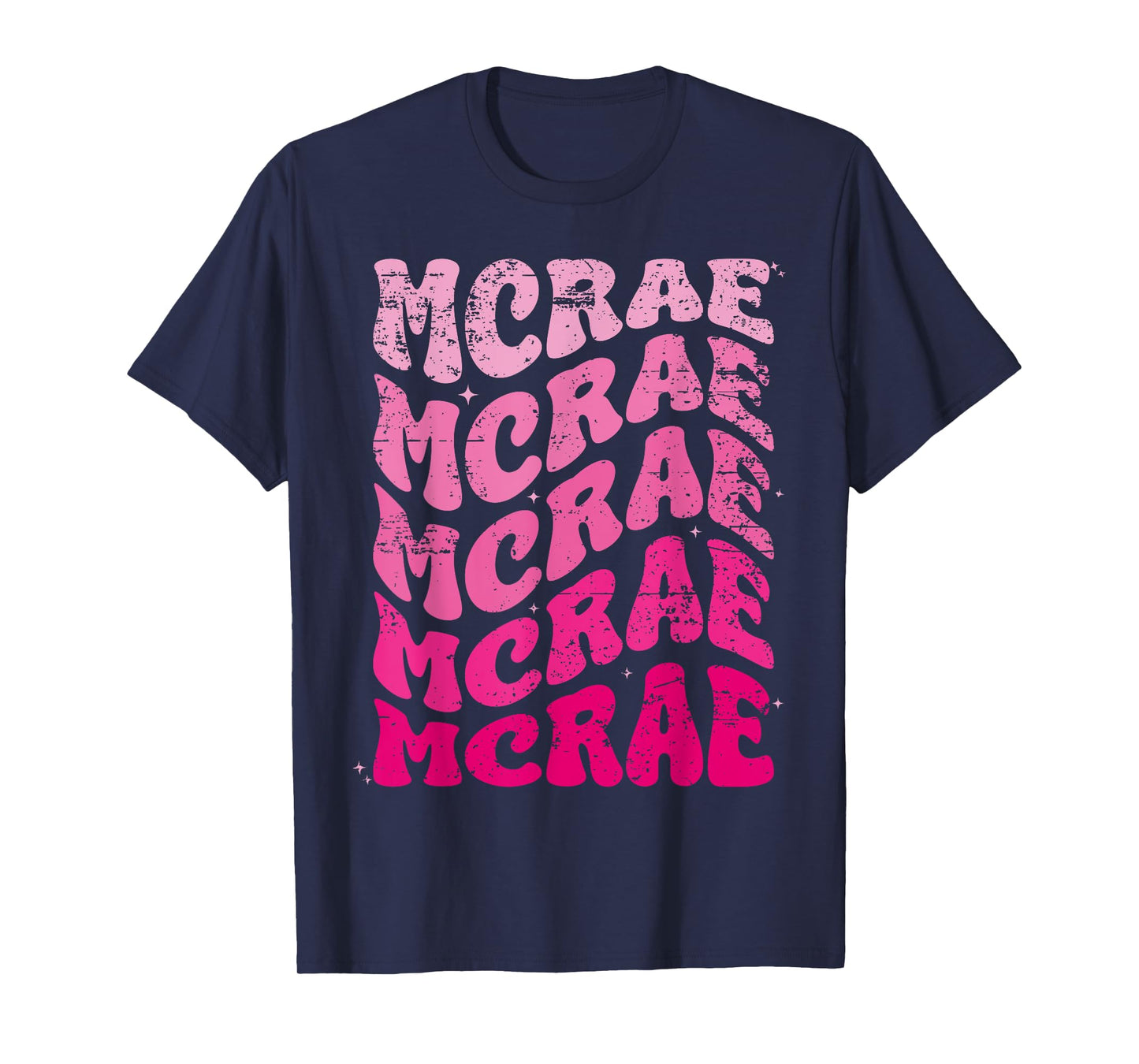 MCRAE Personalized Name I love MCRAE 70's Vintage T-Shirt
