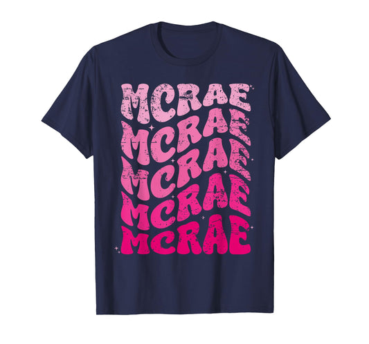 MCRAE Personalized Name I love MCRAE 70's Vintage T-Shirt
