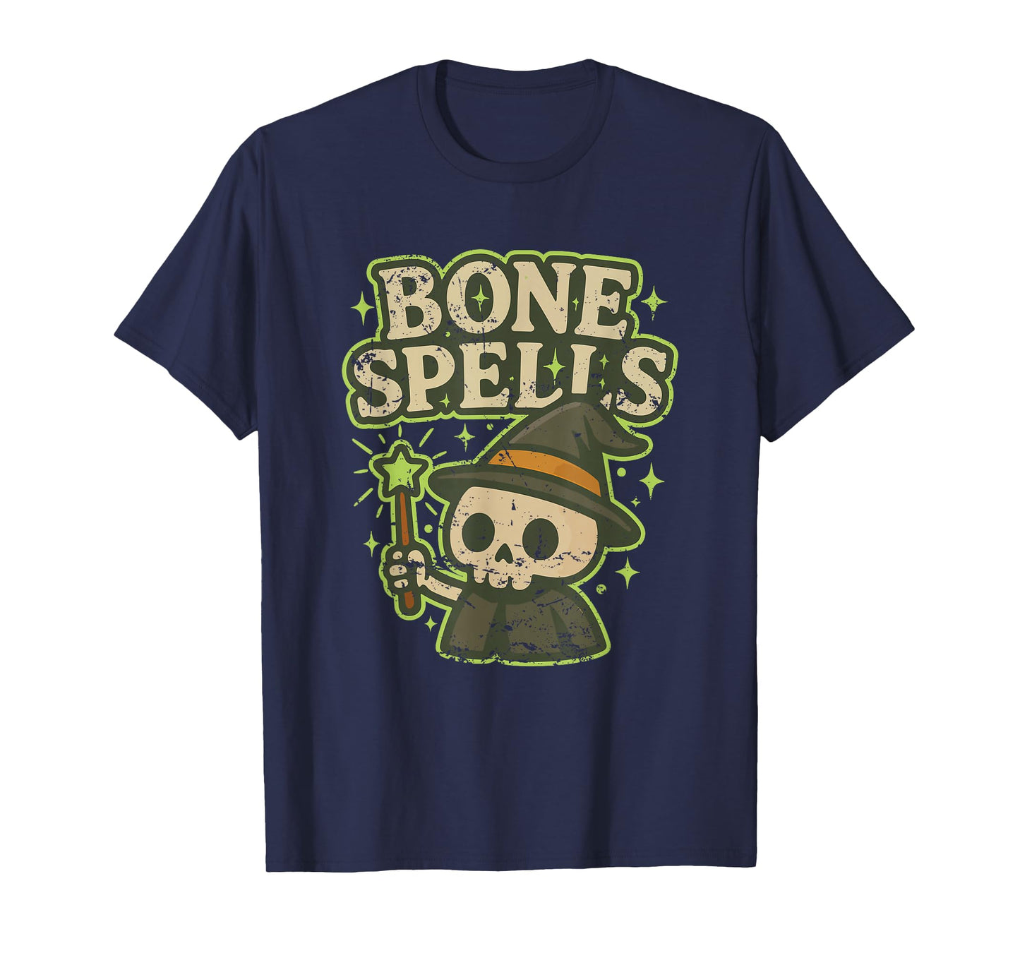 Bone Spells Skeleton Wizard T-Shirt