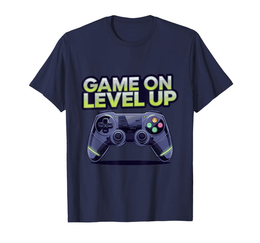 Funny Gamer Gaming Birthday Game On Level Up T-Shirt
