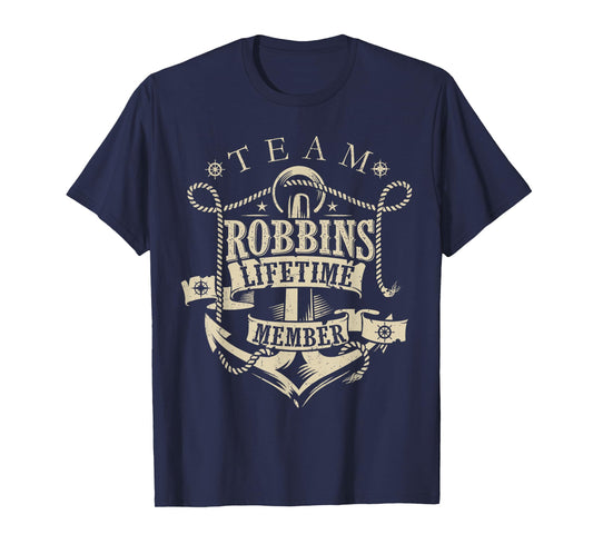 Team ROBBINS Lifetime Member Vintage ROBBINS Family Name T-Shirt