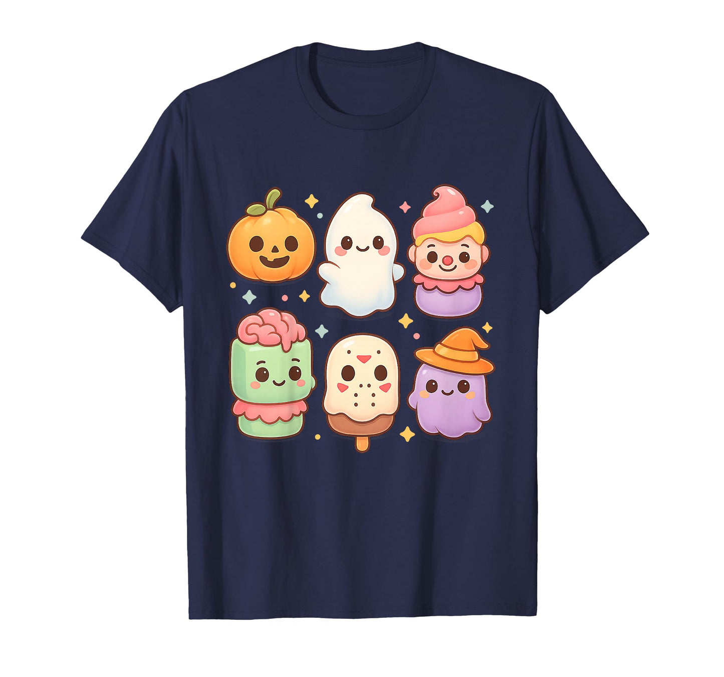 Kawaii Anime Halloween Sweet Monster Ice Cream Pops Candy T-Shirt