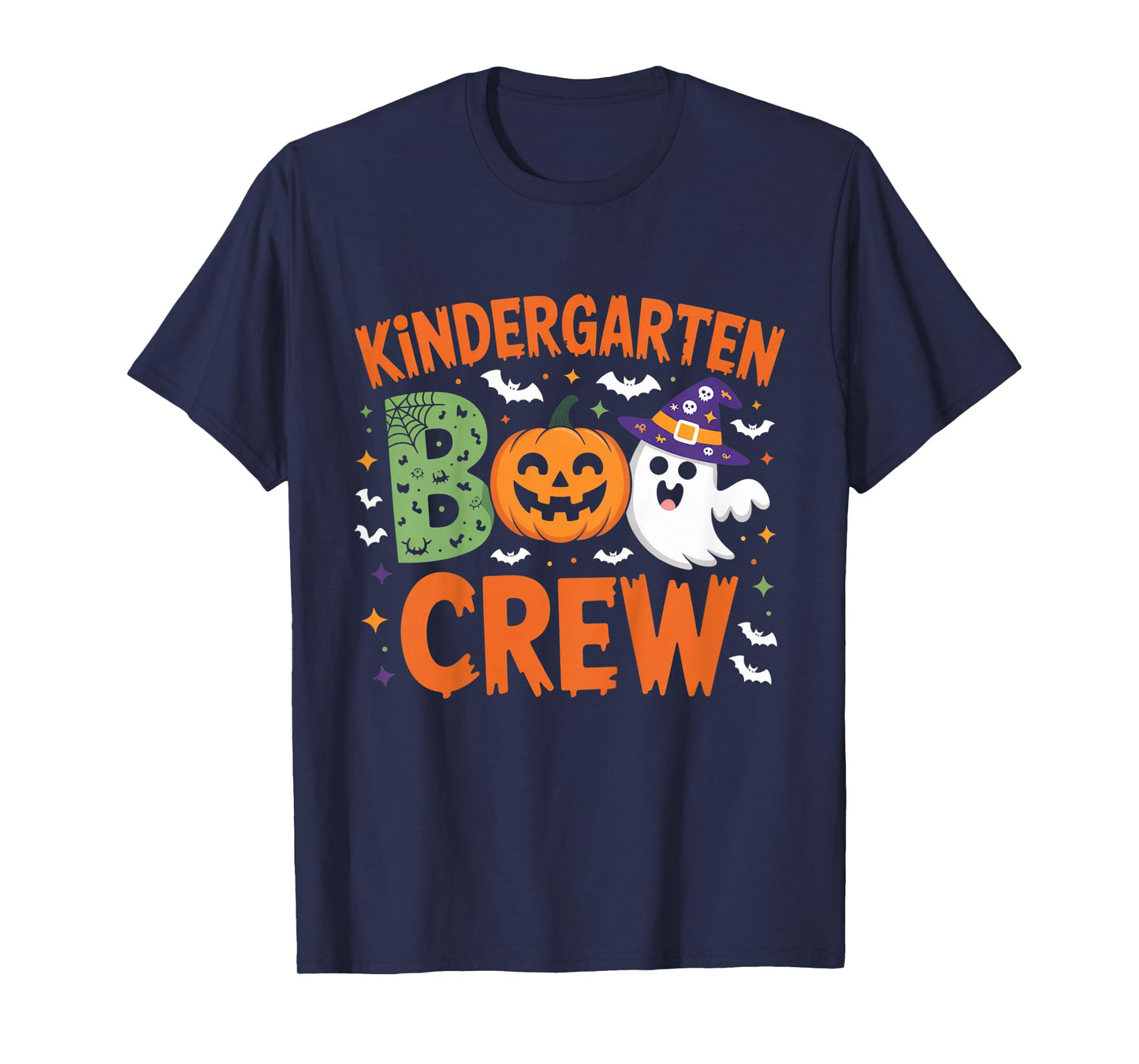 Kindergarten Boo Crew Halloween Outfit for Kids Families T-Shirt