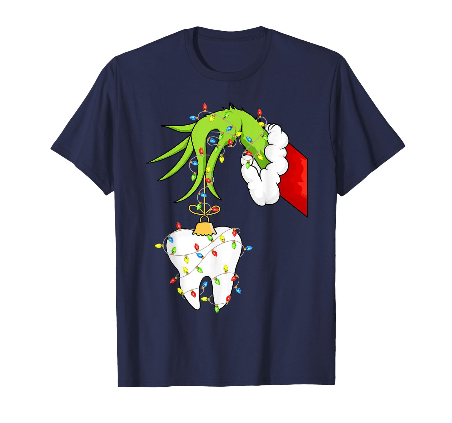 Tooth Dentist Dental Assistant Teeth Christmas Xmas Pajamas T-Shirt