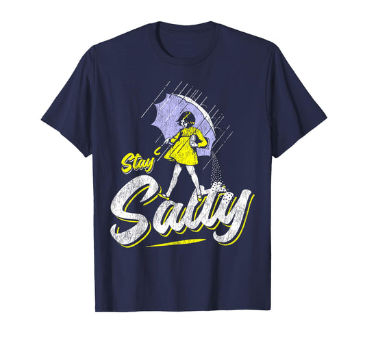 Vintage Salty Meme All These Flavors Girl holding Umbrella T-Shirt