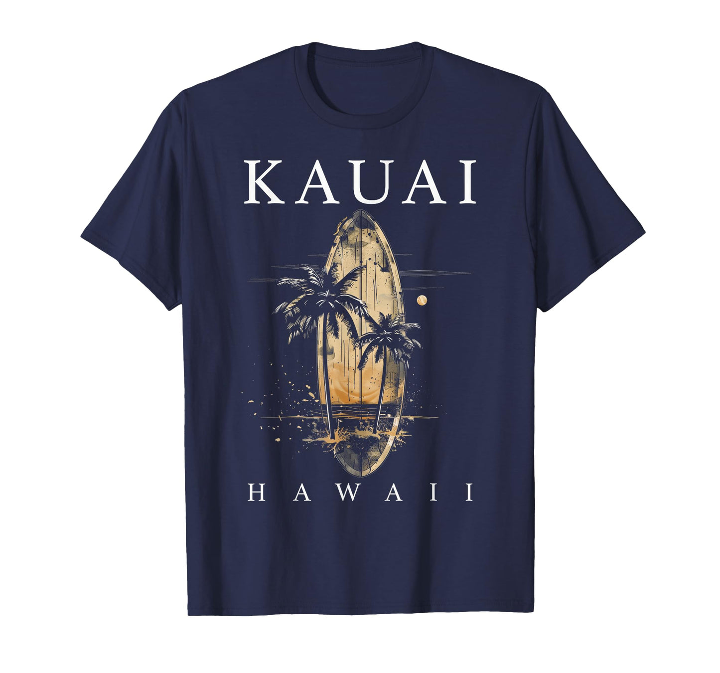 Kauai Hawaii Surf Hawaiian Vintage Surfing Surfer T-Shirt