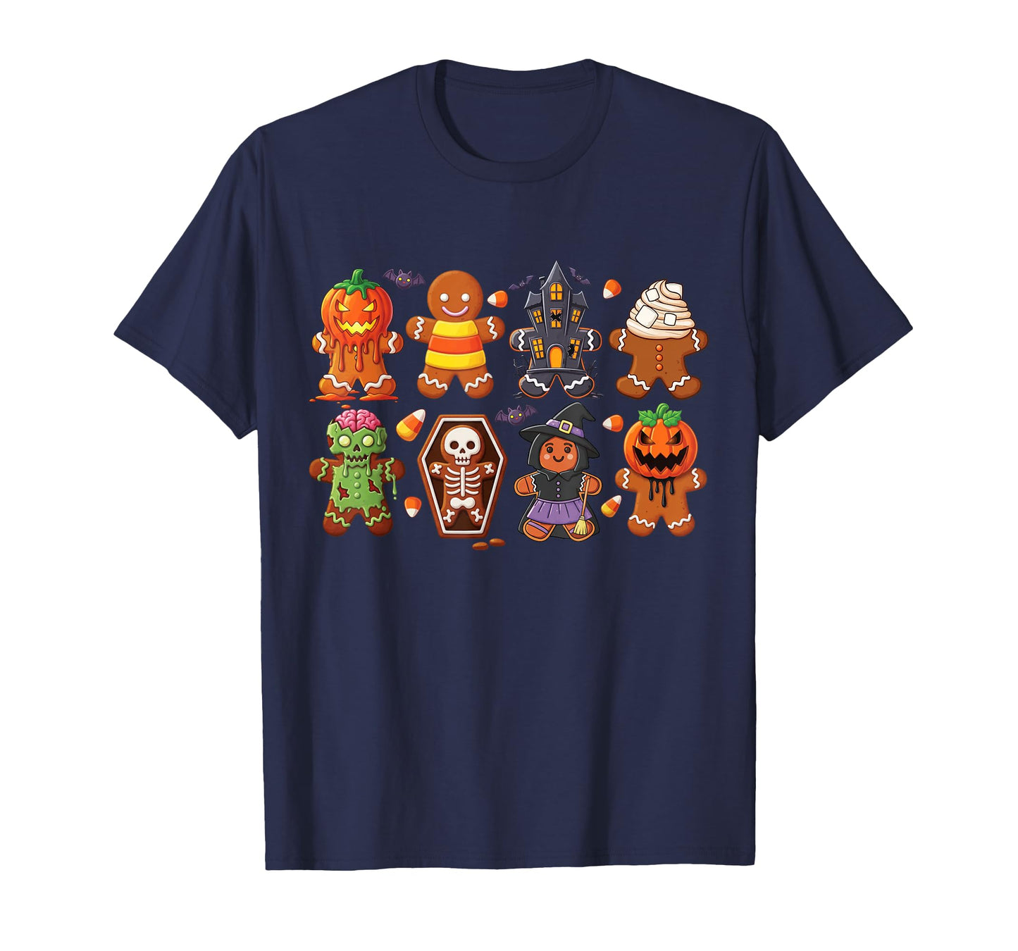 Winterween Winter Halloween Characters Spooky Christmas T-Shirt