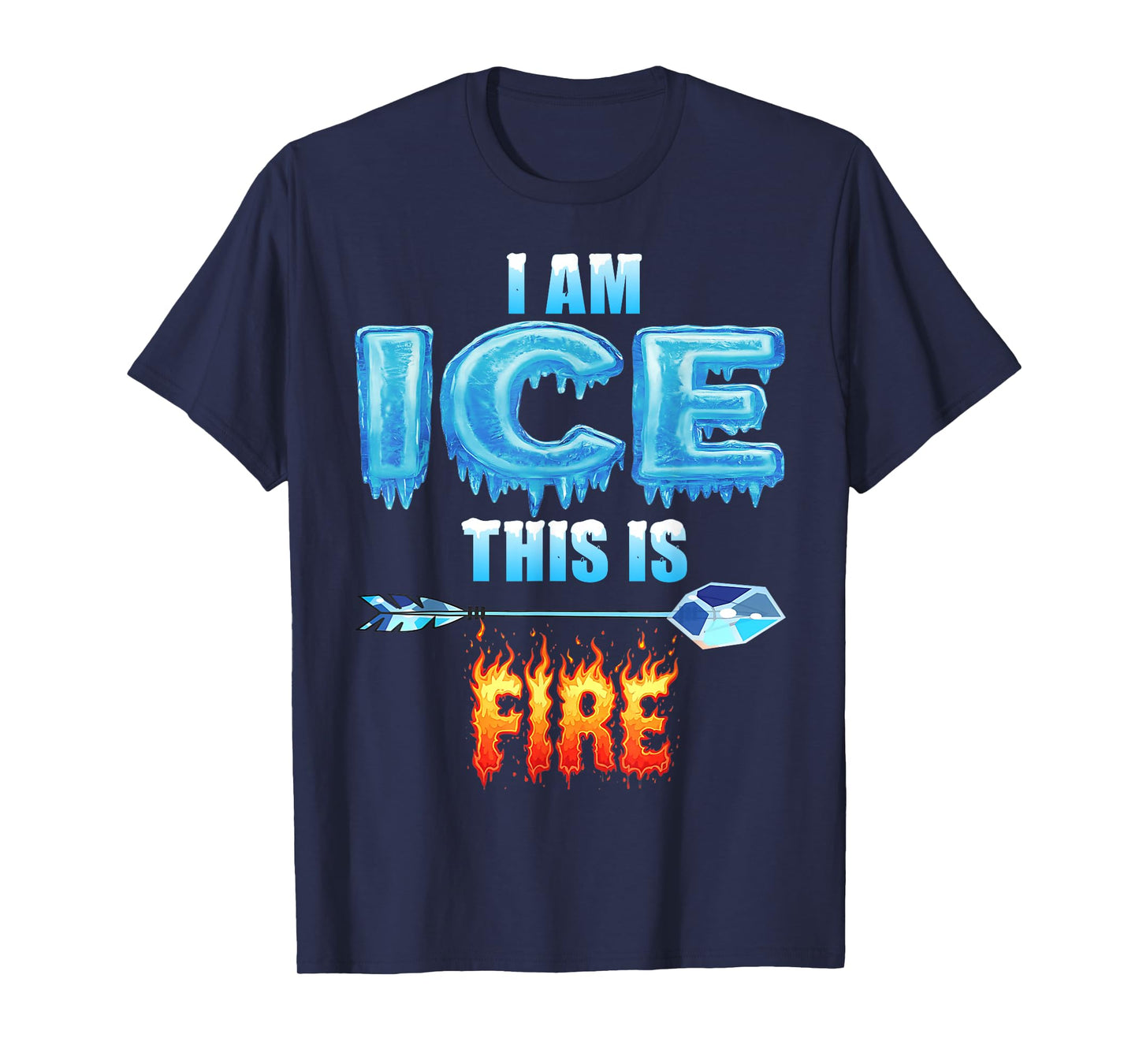 Funny Ice This is Fire Costume Halloween Family Matching T-Shirt