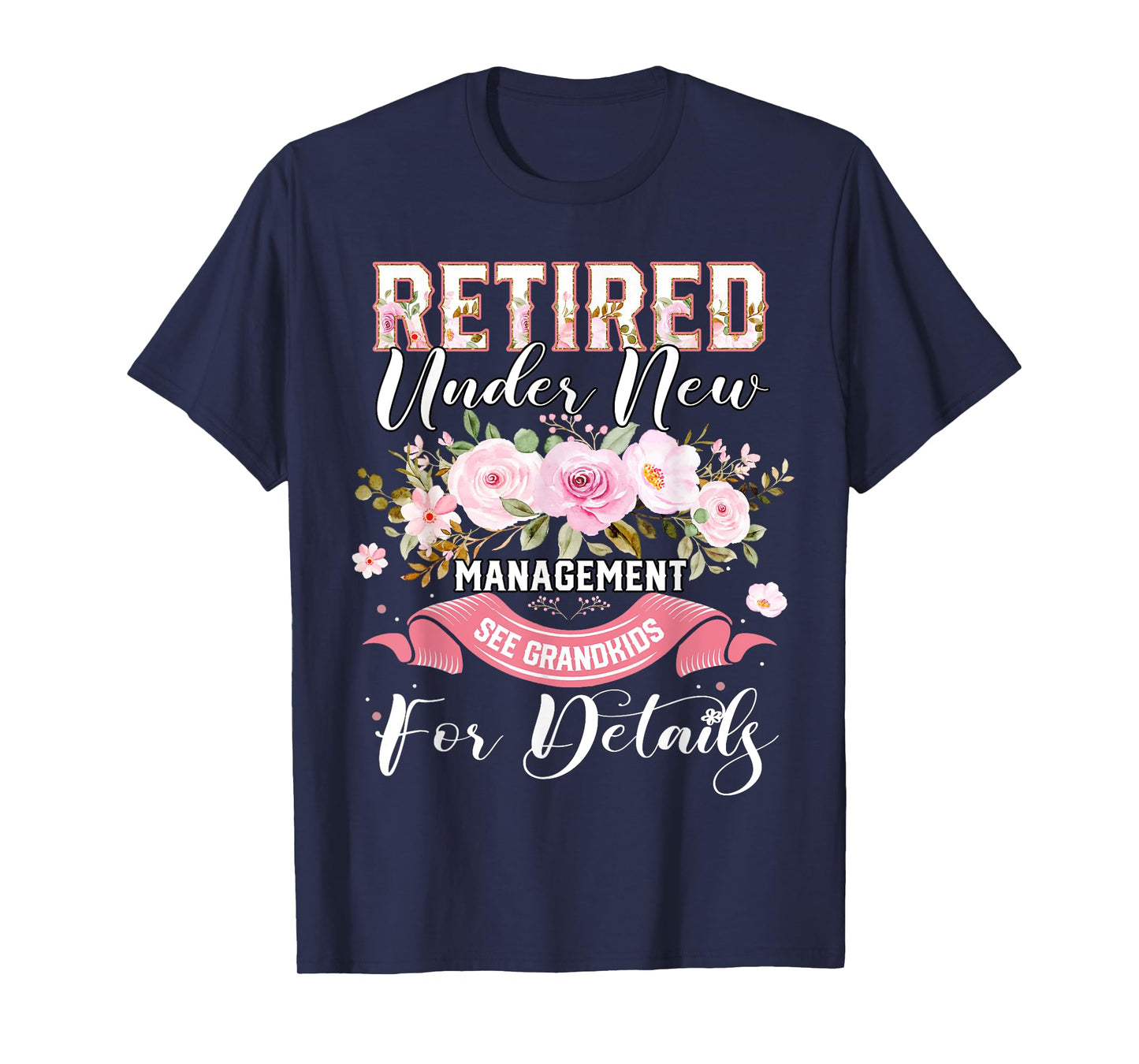 Retired 2025 Funny Retirement Floral For Women 2025 T-Shirt