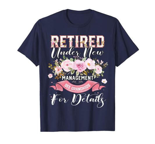 Retired 2025 Funny Retirement Floral For Women 2025 T-Shirt