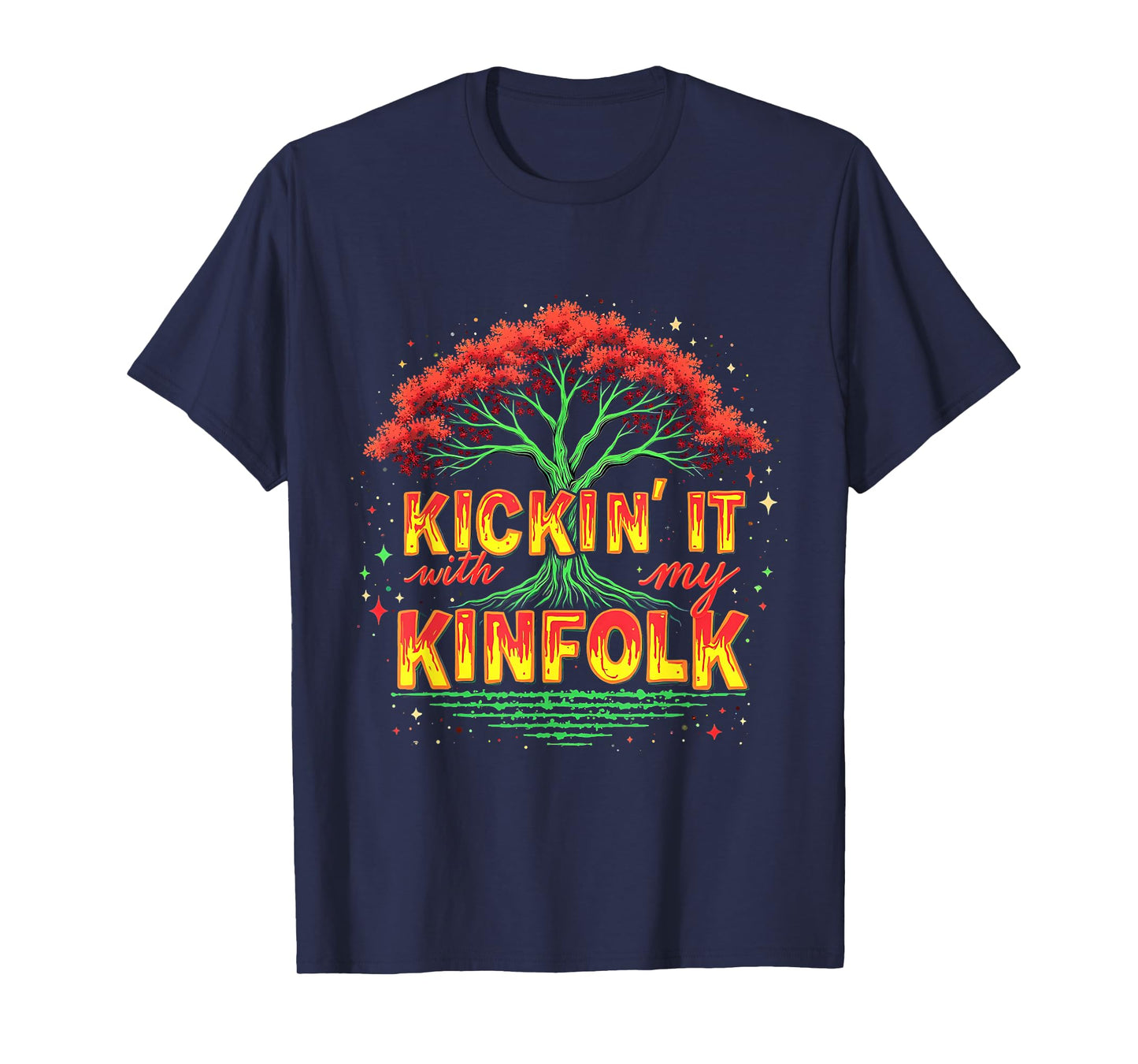 Kickin' It With My Kinfolk Funny Family Reunion Summer T-Shirt