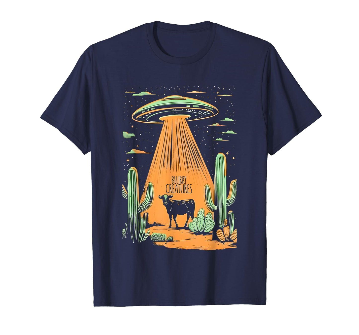 Blurry Creatures Beam Me Up Ufo T-Shirt