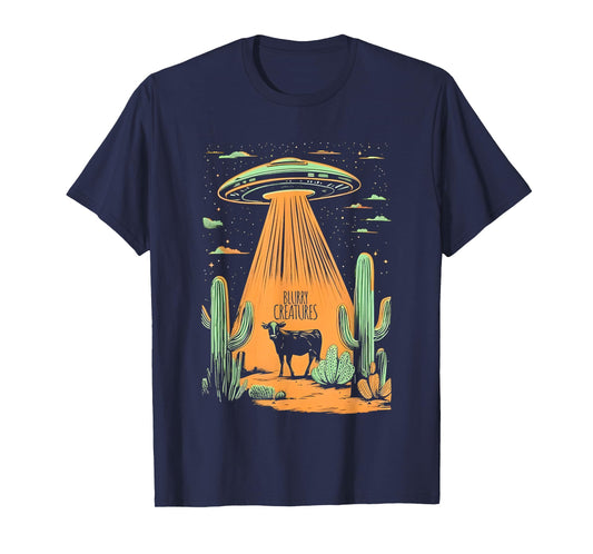 Blurry Creatures Beam Me Up Ufo T-Shirt