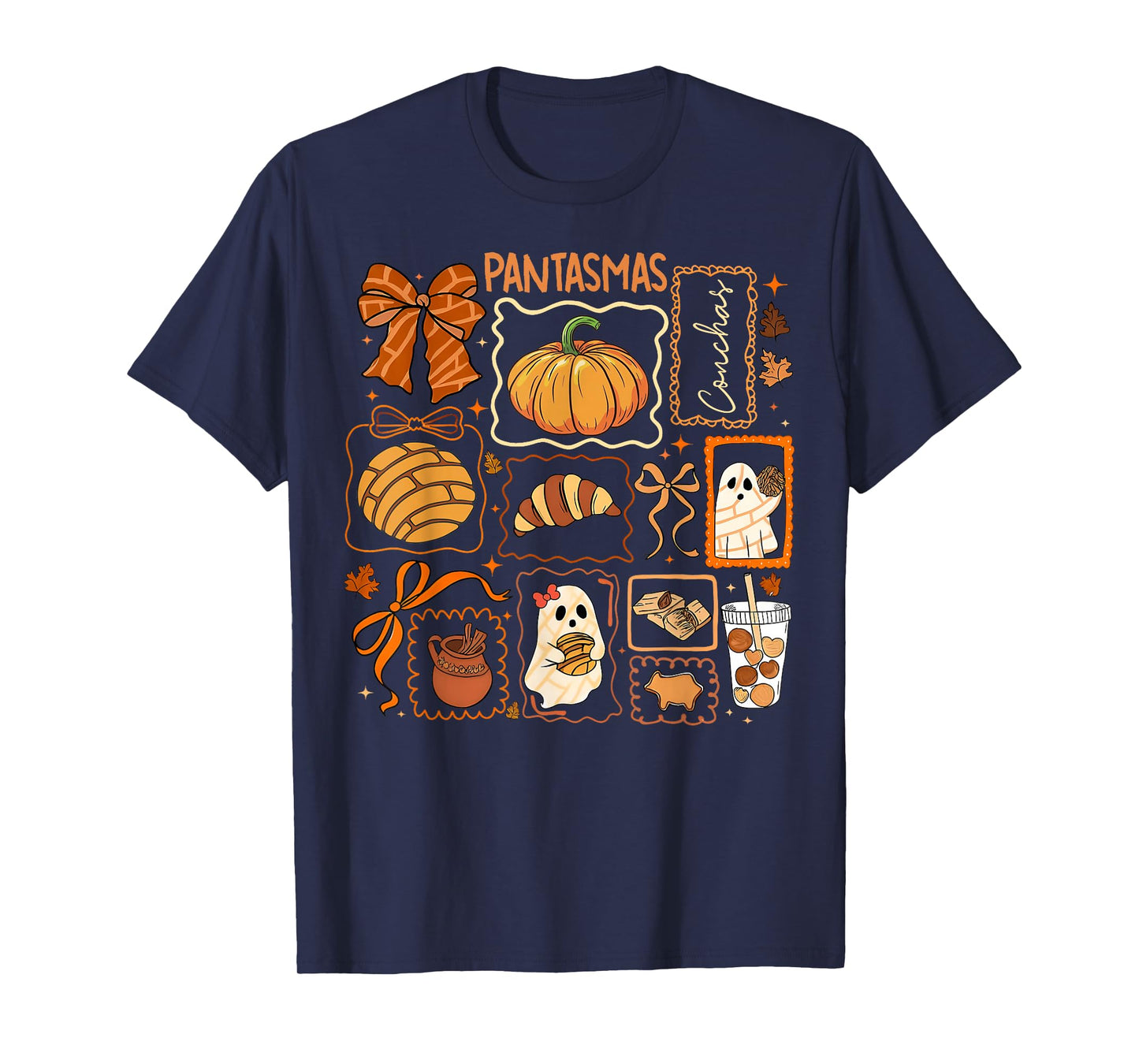 Pantasmas Mexican Spanish Halloween Vibes Spooky Season T-Shirt