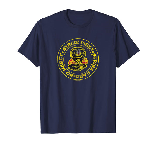 Cobra Kai Strike First Circle Logo T-Shirt