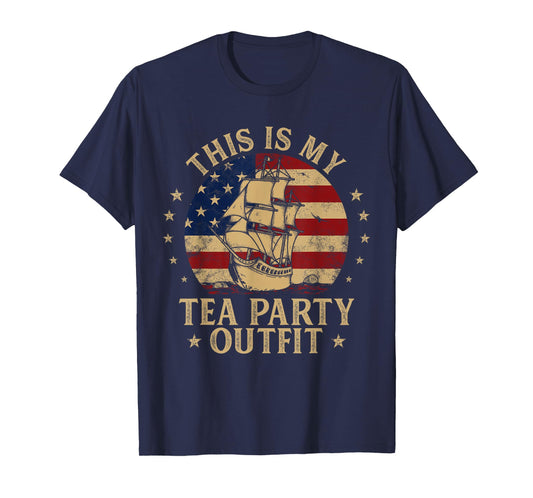 This Is My Tea Party Funny Historian American History Boston T-Shirt