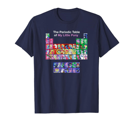 My Little Pony: Friendship Is Magic Periodic Table Retro T-Shirt
