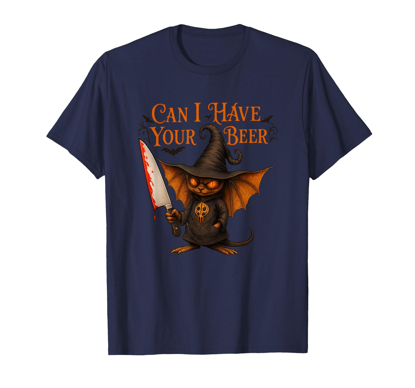Can I Have Your Beer Funny Halloween Creepy Design daagath T-Shirt