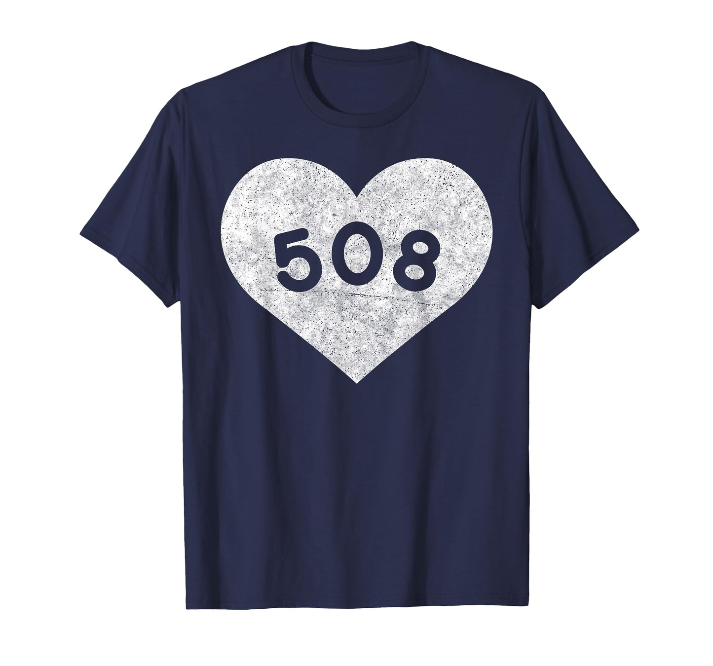 Massachusetts Area Code 508 Heart Shirt State Gift T-Shirt