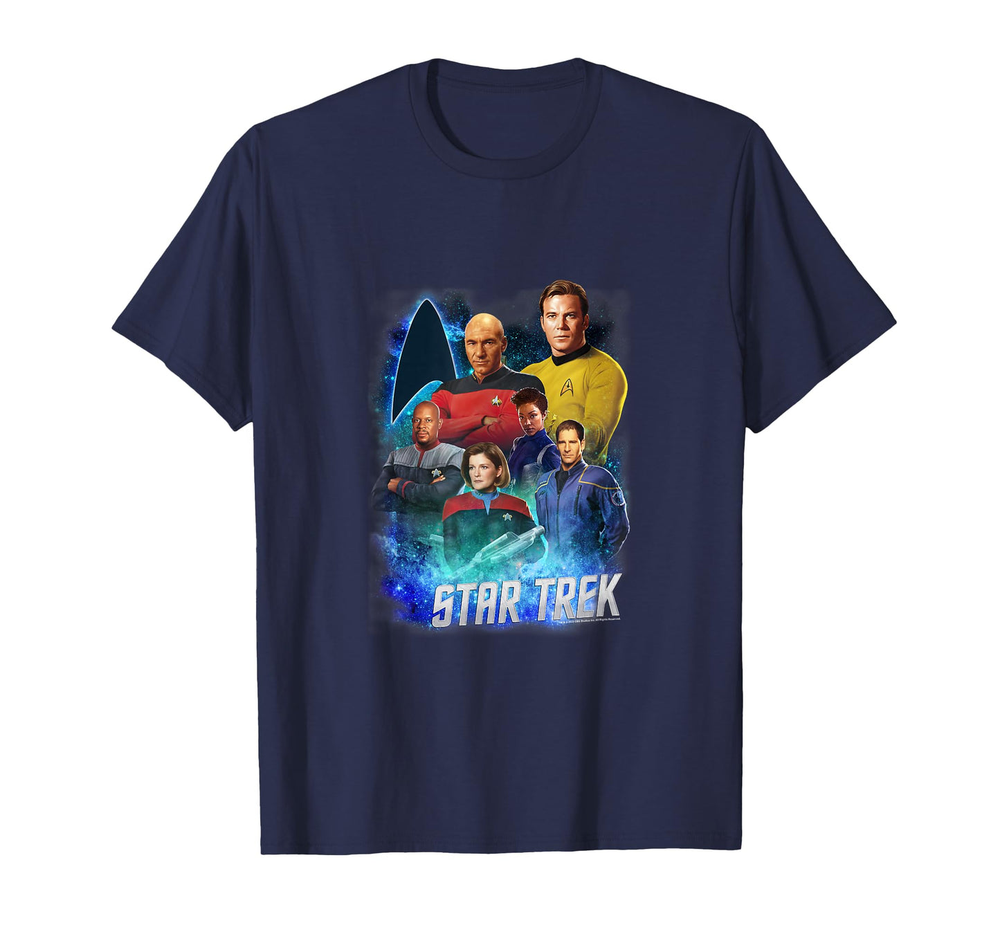 Star Trek Starfleet Legendary Captains Vintage Group Shot T-Shirt