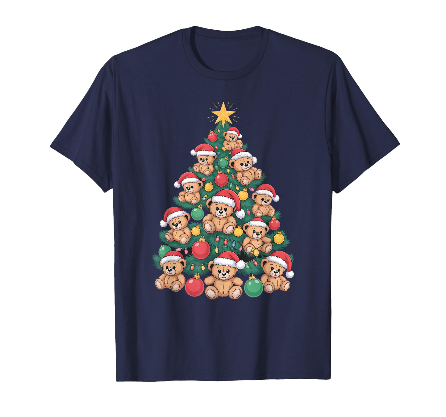 Teddy Bear Christmas Tree T-Shirt