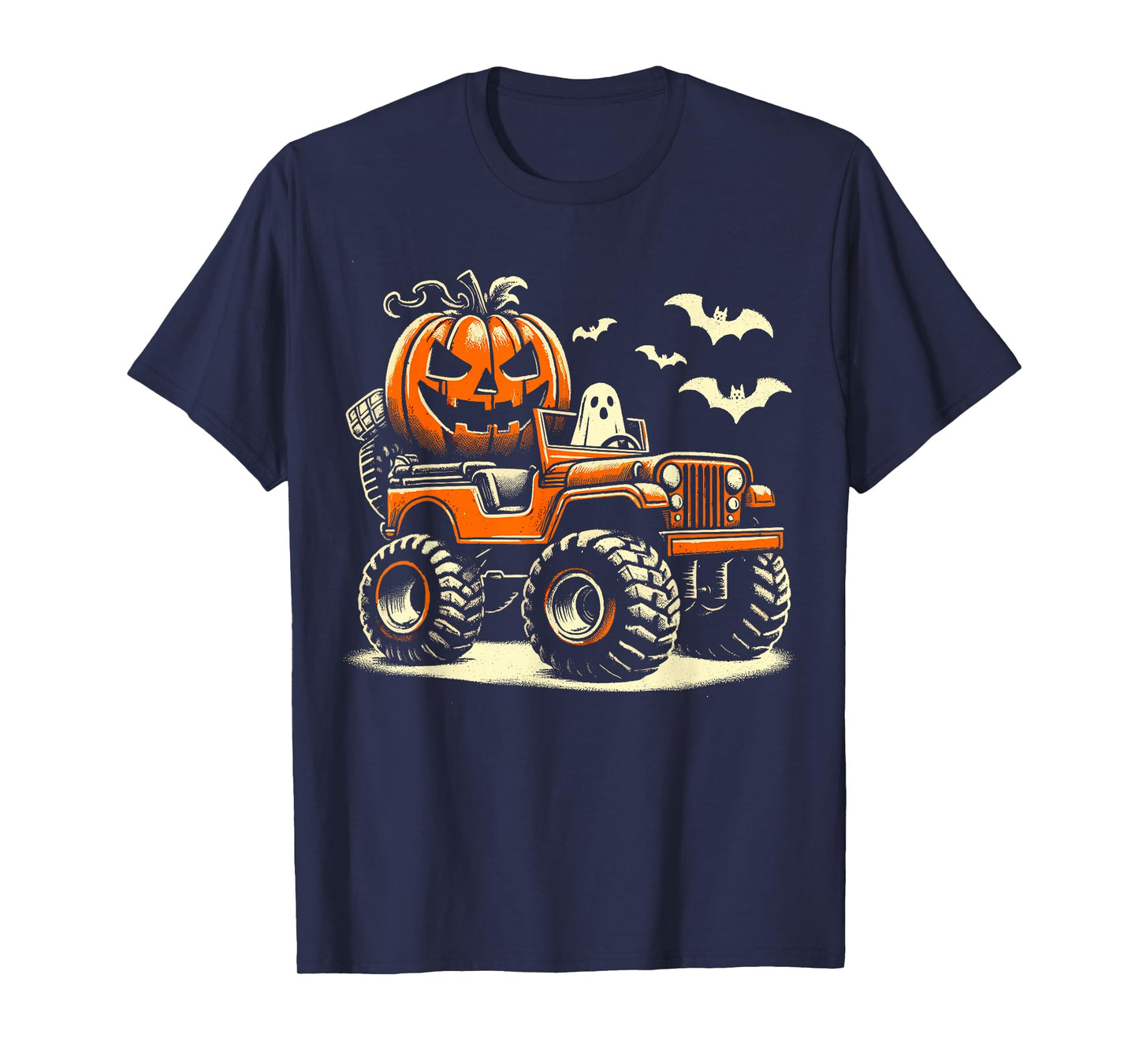 Halloween Monster Truck Dino T-Shirt
