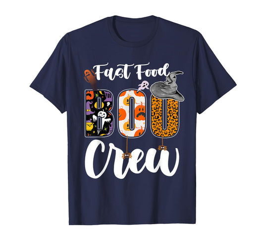 Fast Food Boo Crew Halloween Match Fast-Food T-Shirt