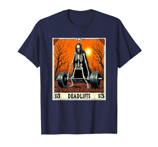 Lift of Death Tarot Deadlifts Gym Reaper's Workout 09Q36N T-Shirt