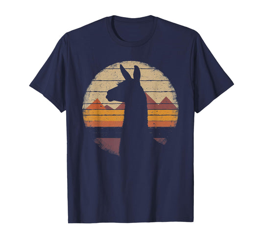 Llama Alpaca - Retro 70s 80s Graphic Vintage Men Women Kids T-Shirt