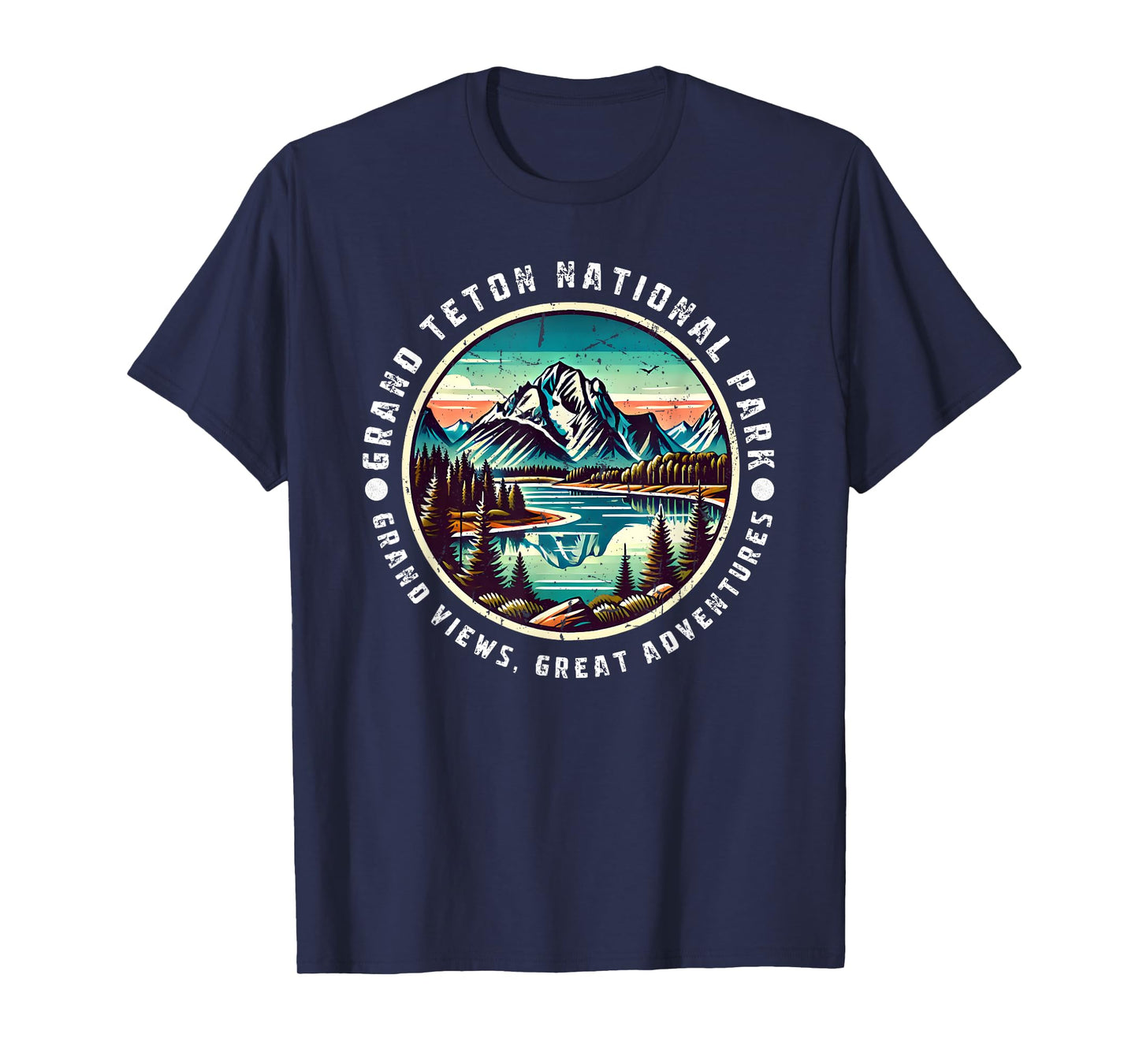 Grand Teton National Park Grand Views Vintage Design T-Shirt