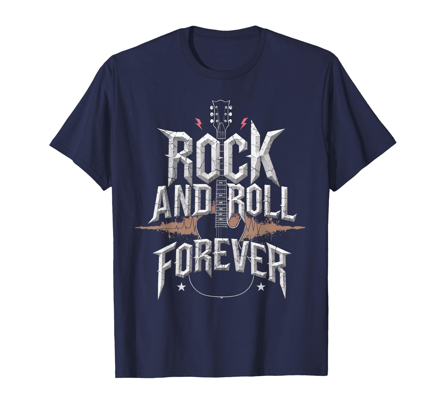 Rock and Roll Guitar Vintage ROCK Music T-Shirt