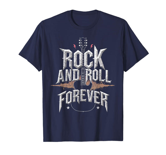 Rock and Roll Guitar Vintage ROCK Music T-Shirt