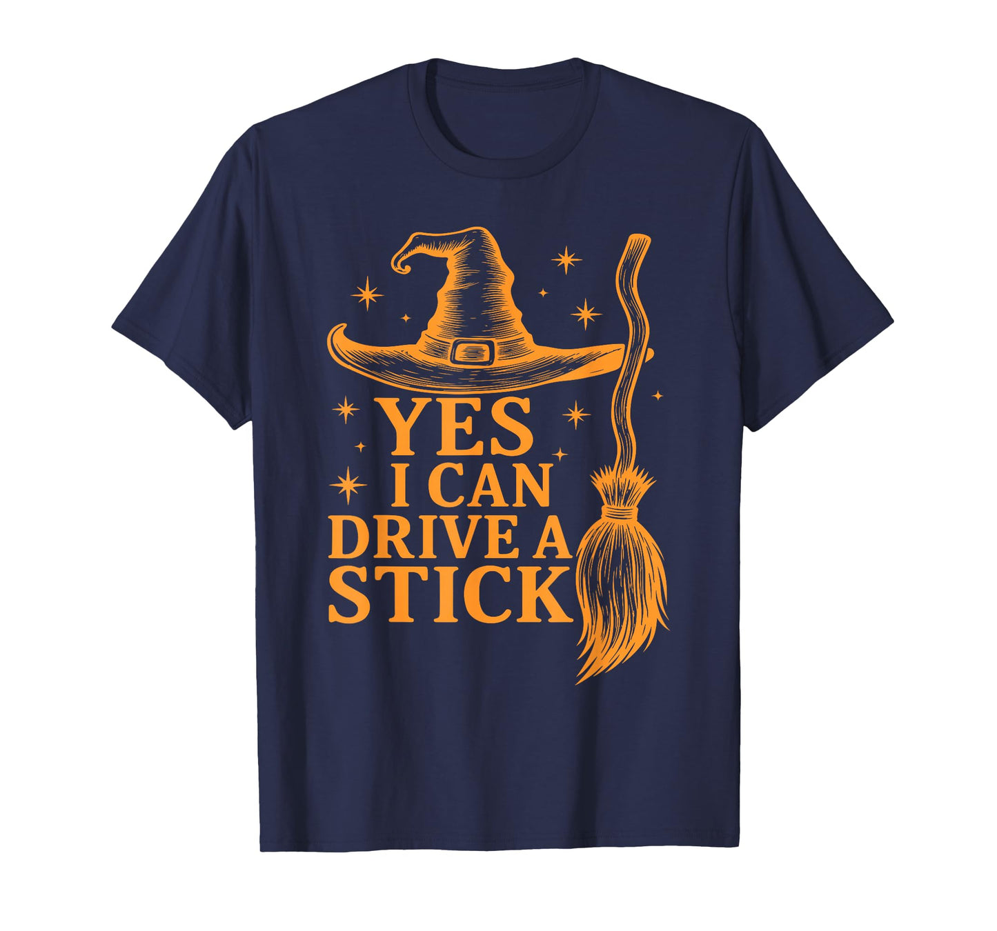 Yes I Can Drive A Stick Halloween, Retro Halloween Witches T-Shirt