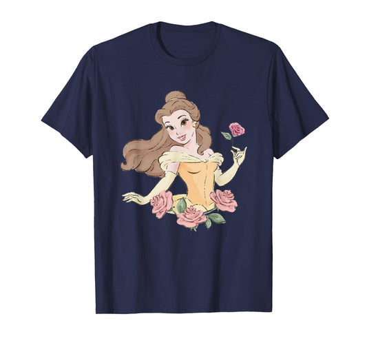 Disney Beauty and the Beast Belle With Roses T-Shirt