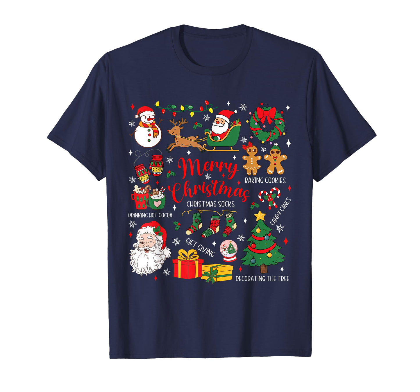 Merry Christmas Retro Santa Claus Tis The Season Christmas T-Shirt