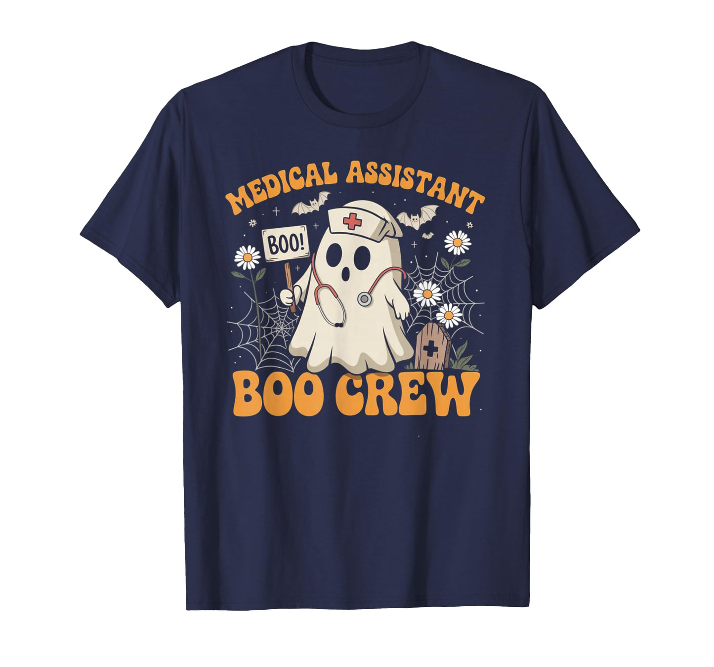 Medical Assistant Boo Crew Ghost Halloween Costumes Gifts T-Shirt