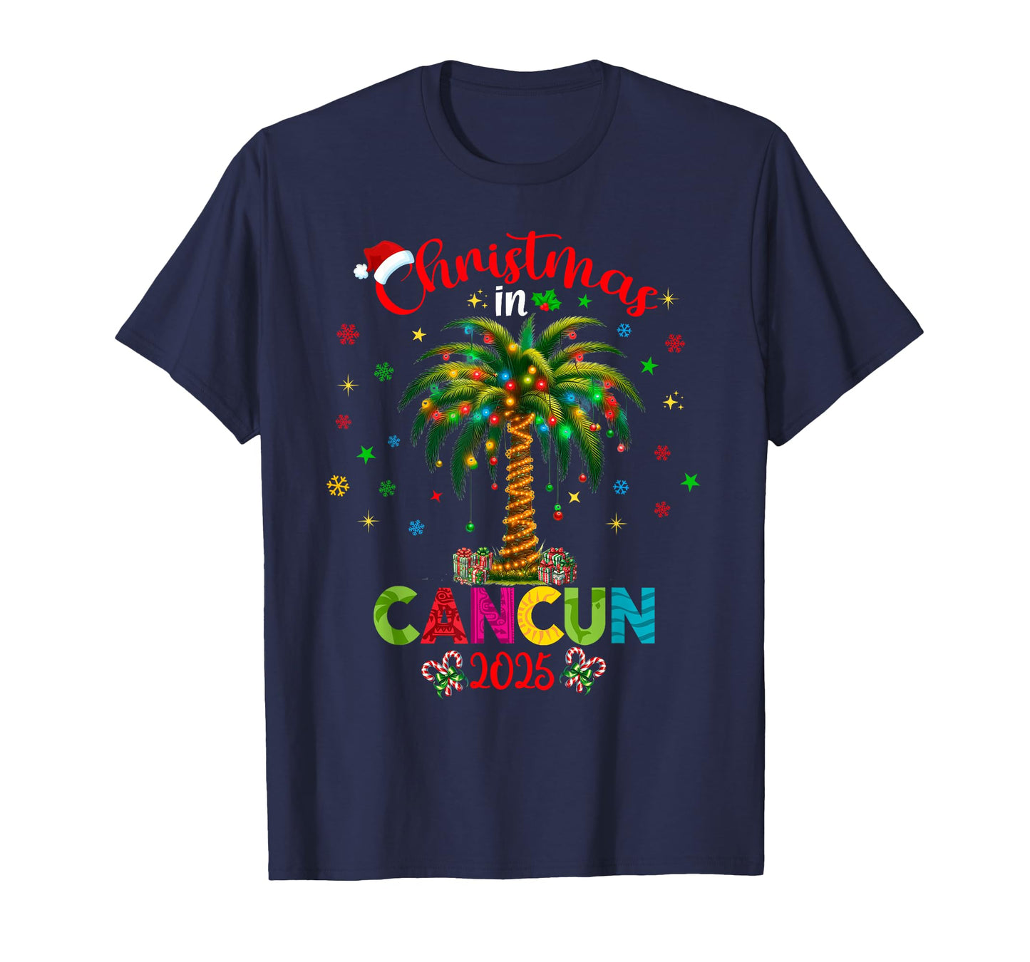 Mexico Cancun Cabo Christmas Trip Family Reunion Tropical T-Shirt