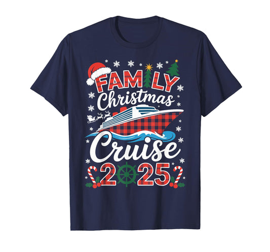 Family Christmas Cruise 2025 Holiday Vacations for Men Women T-Shirt