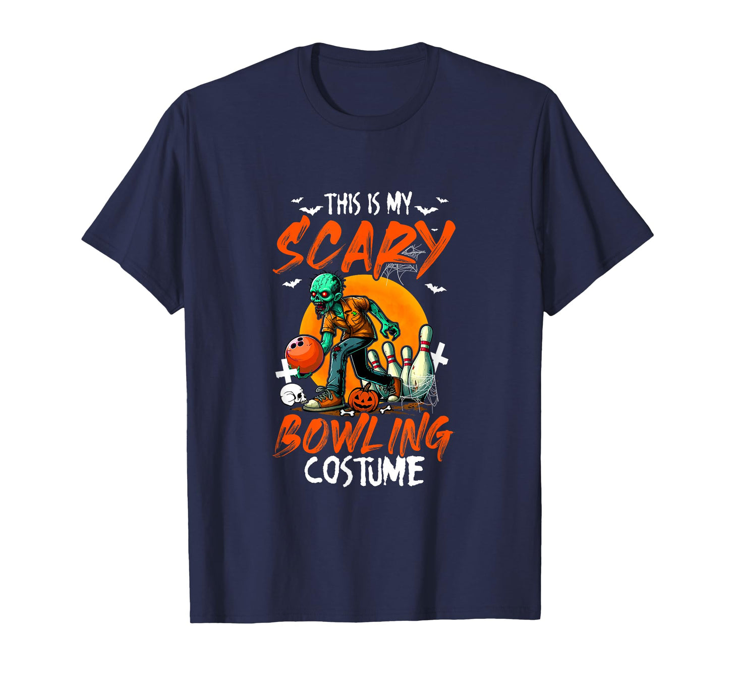 My Scary Bowling Costume Halloween Player Matching Team T-Shirt