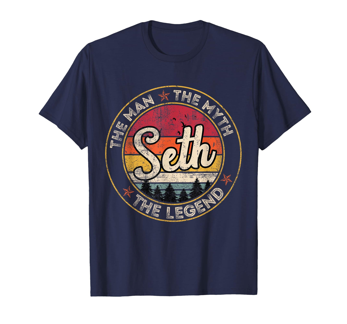 Seth The Man The Myth The Legend Personalized Name T-Shirt