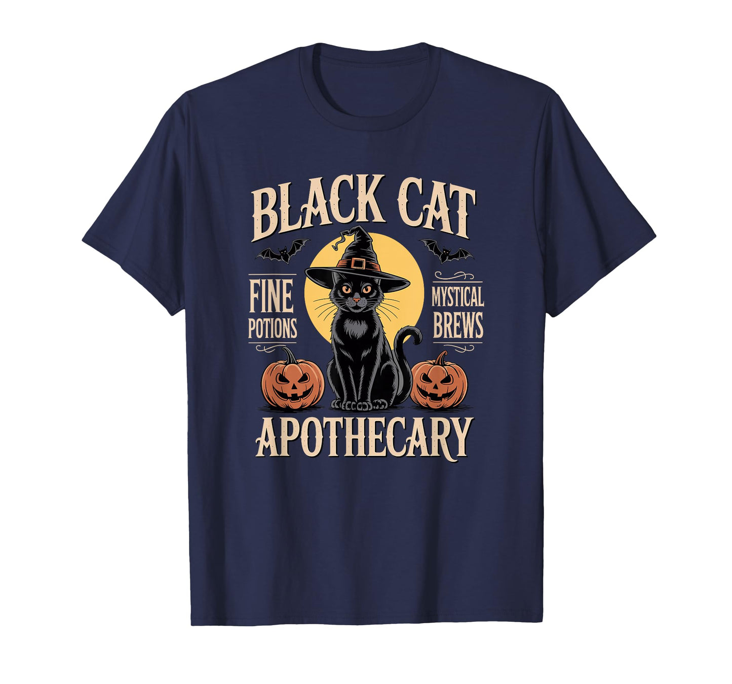 Black Cat Apothecary Halloween Costume T-Shirt