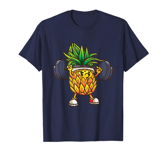 Funny Pineapple Powerlifting Weightlifting Gym Workout Girls T-Shirt