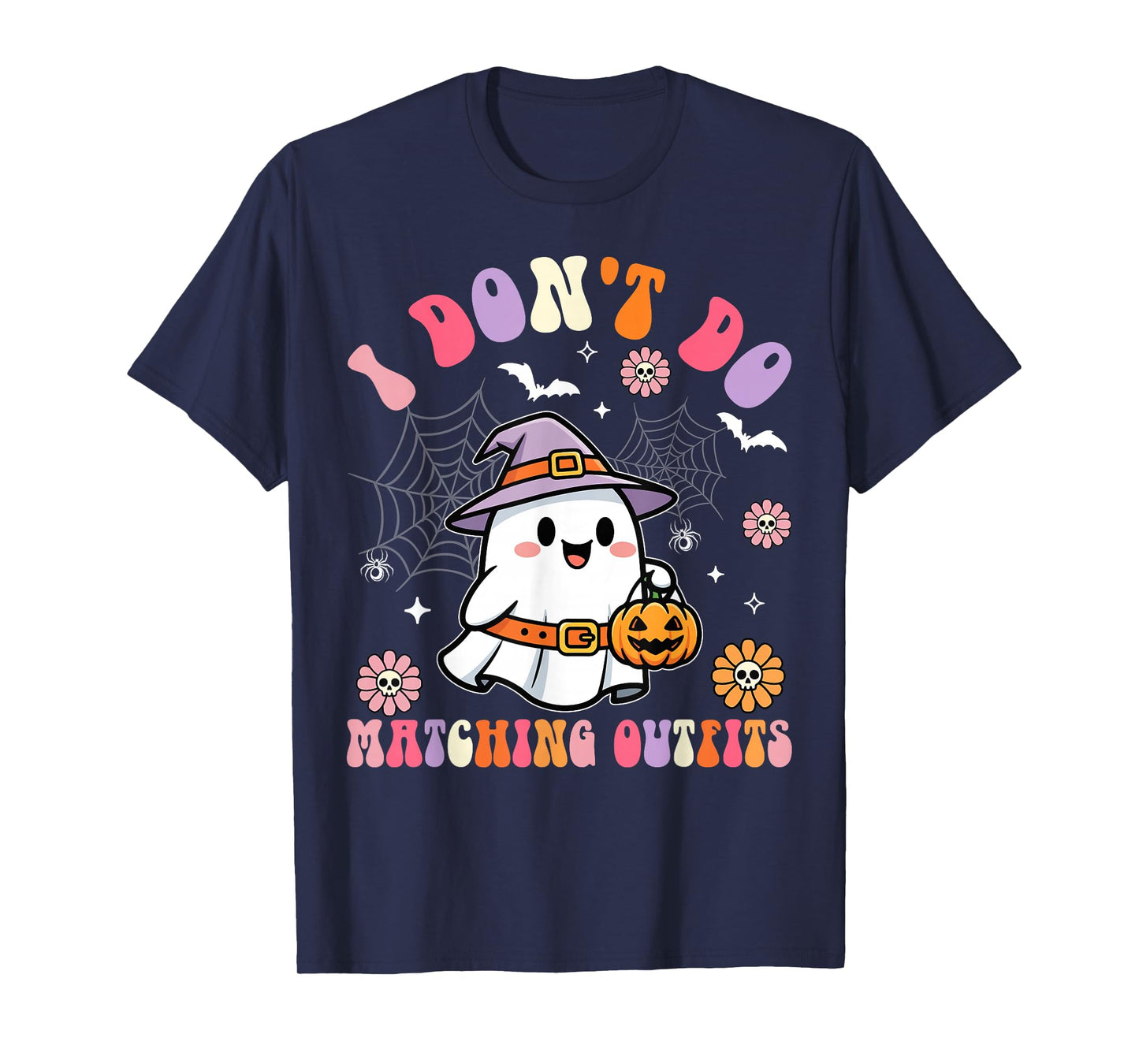 Matching Couple Halloween Spooky Boo Crew for Two T-Shirt