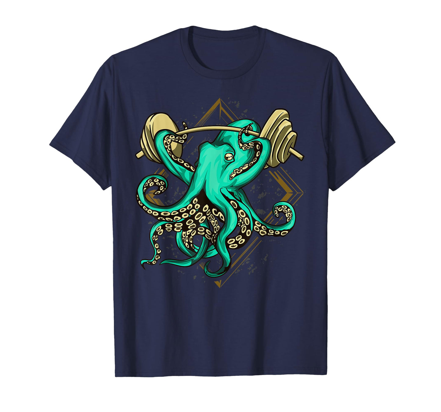 Octopus Weight Lifting Barbells Workout Fitness Bodybuilder T-Shirt