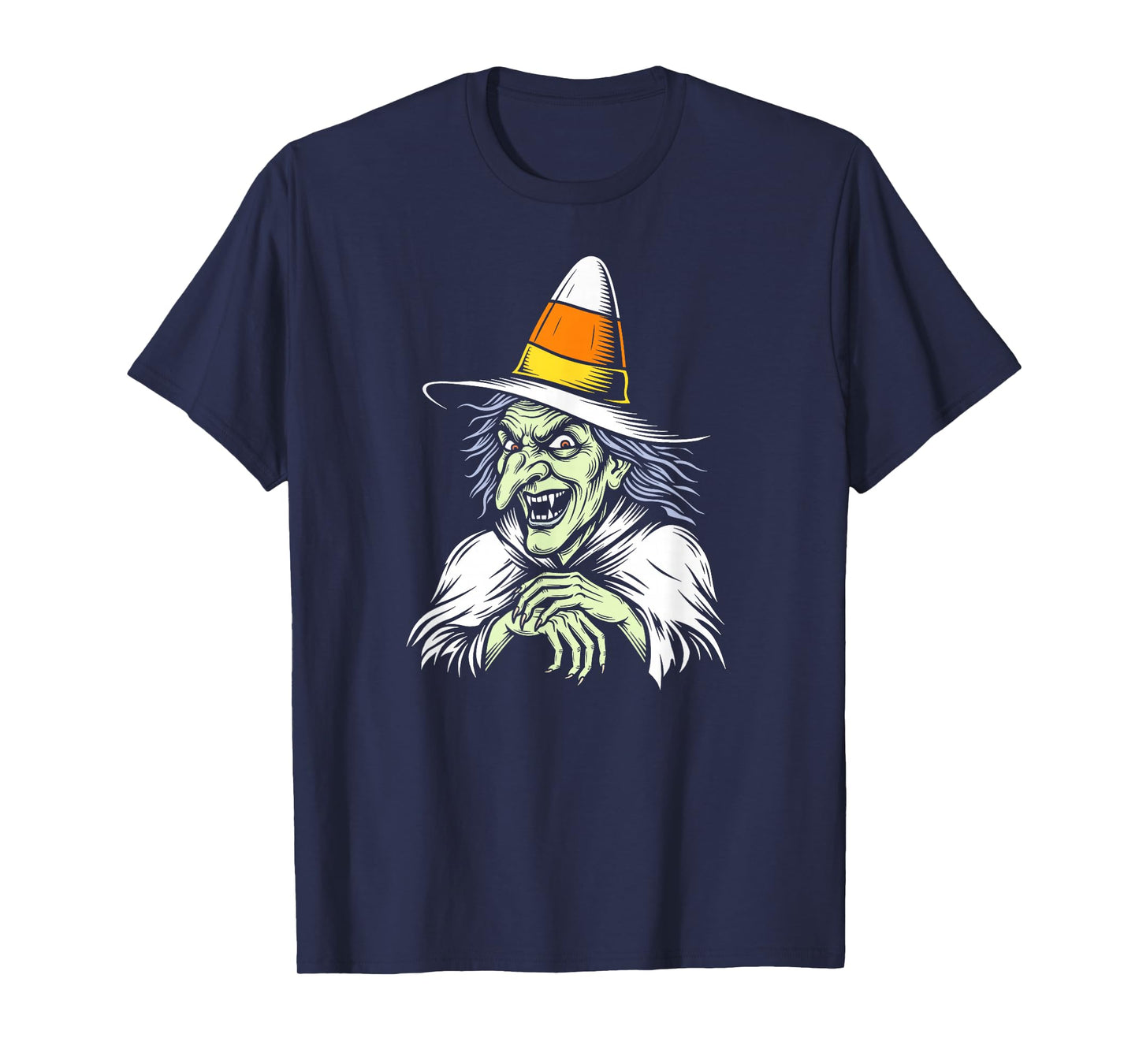 Candy Corn Witch tee - Funny Halloween Treat Witches Hat T-Shirt