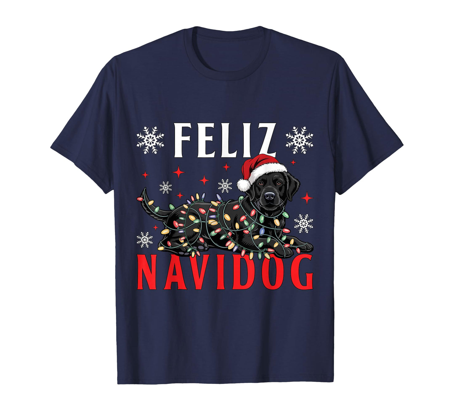 Feliz Navidog Dog Funny Christmas Ugly Christmas T-Shirt