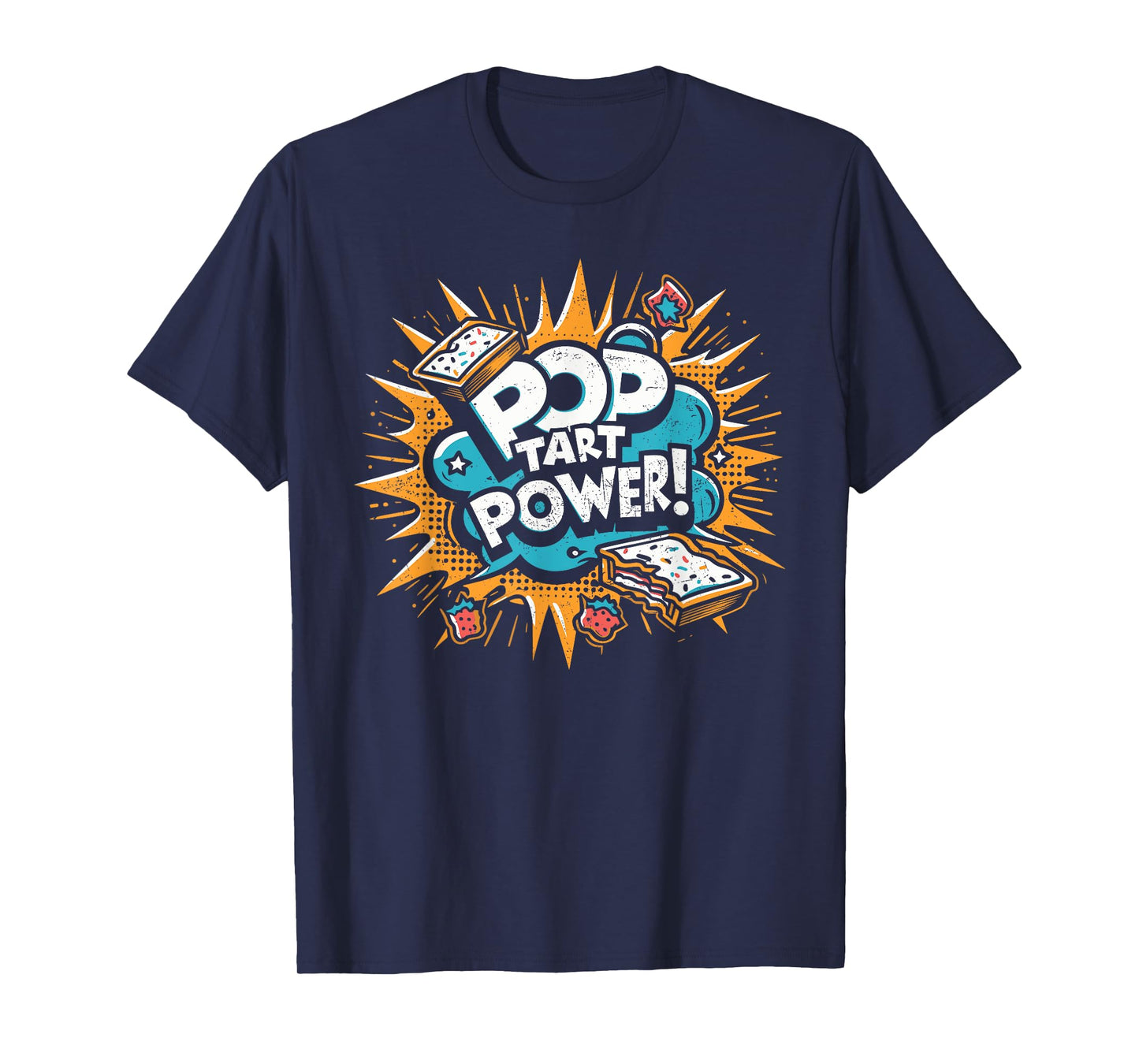 Pop Tart Power! Gym Fitness Frosted Toaster Pastry Grunge T-Shirt