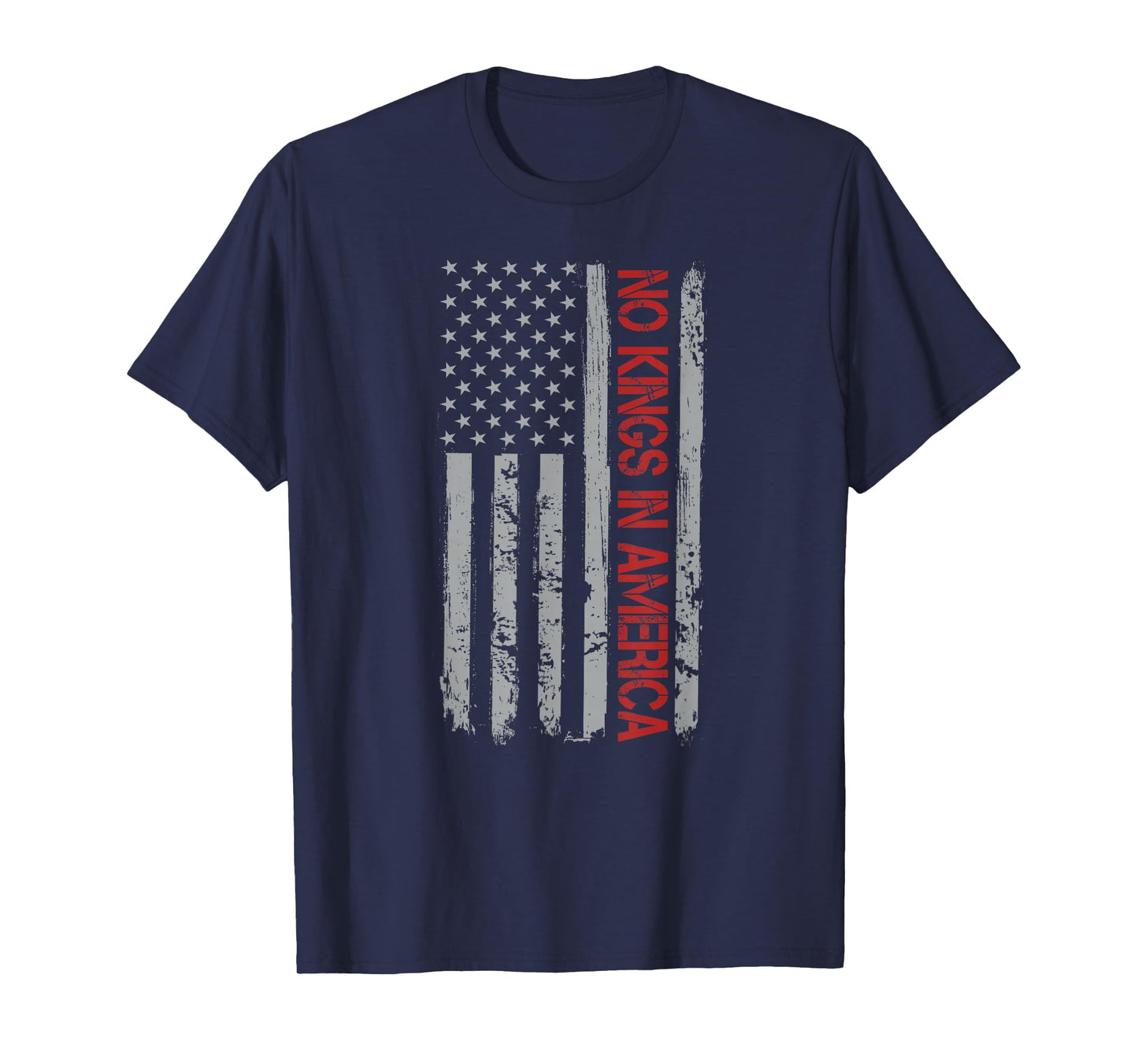 No Kings In America US Flag Vintage T-Shirt