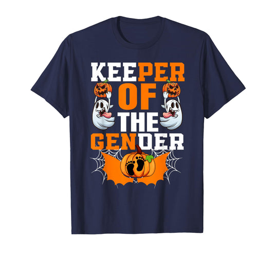 Funny Boo Secret Keeper of The Gender Reveal Halloween Party T-Shirt